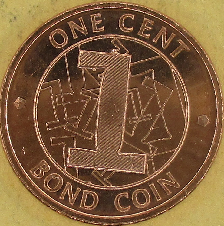 Zdjęcie do Obiegowe 1 cent Bond coin