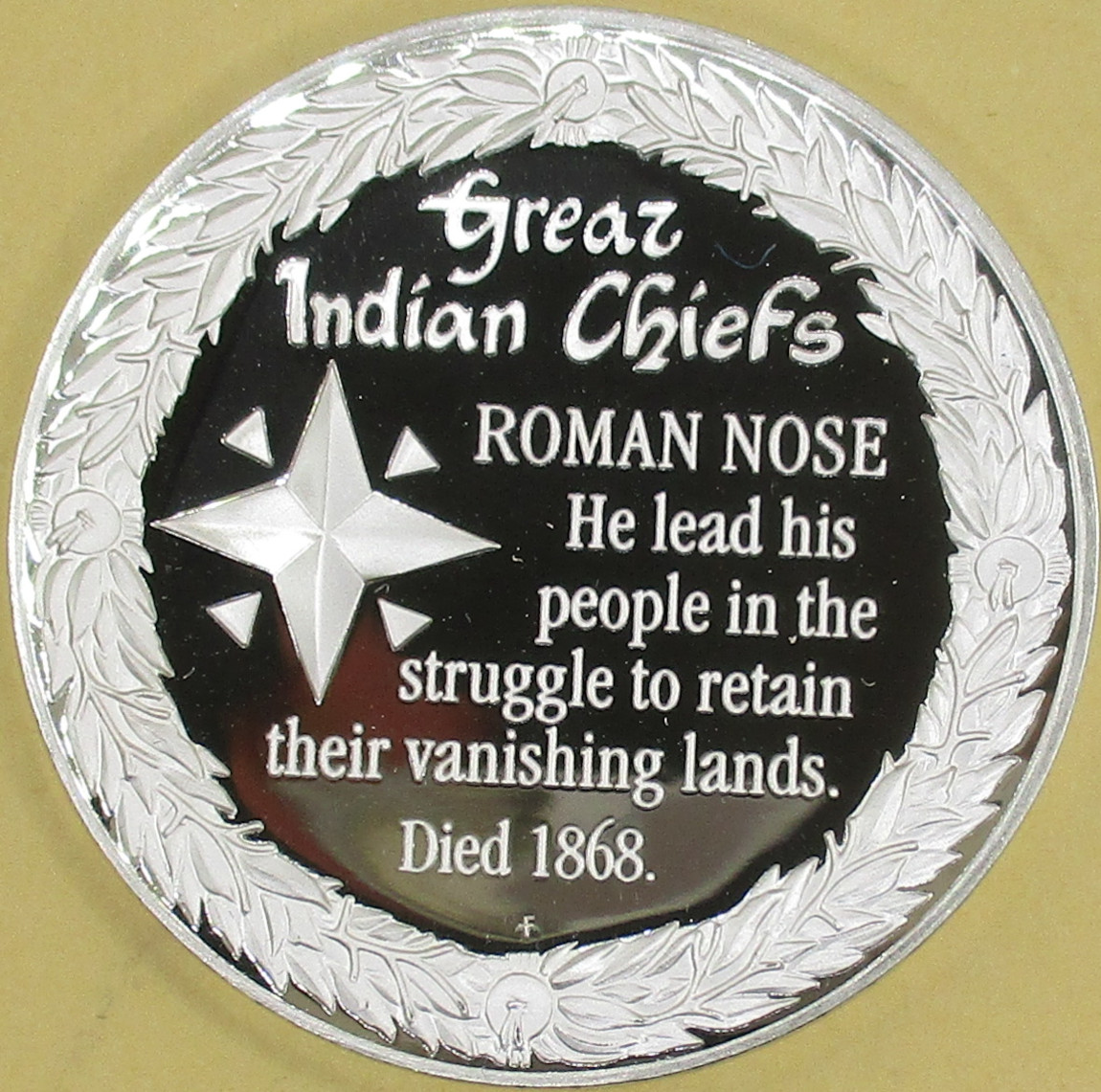 Zdjęcie do The Great Indian Chiefs Roman Nose indianie Czejenowie Ag