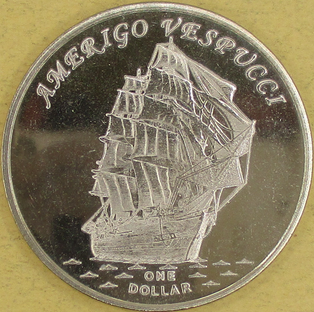 Amerigo Vespucci 1 dolar