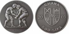 GHANA 2003 Igrzyska w Atenach 2004 - zapaśnicy - wypukła 