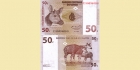 KONGO Republika 1997 Obiegowe tete de okapi - łeb okapi 50 centimes  