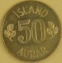 ISLANDIA 1974 Obiegowe 50 aurar 