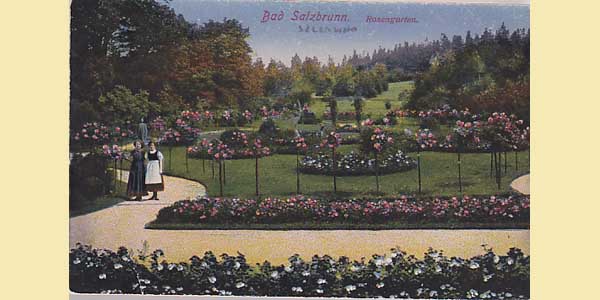 Pocztówka : Szczawno (Bad Zalzbrunn) - Rosengarten